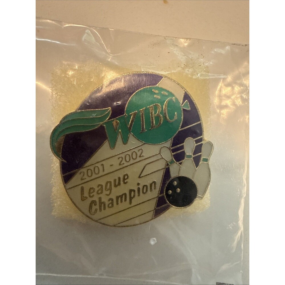 WIBC Bowler Lapel Pin - Vintage 2001 Women's International Bowling Congress Pin